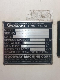 Goodway CNC Turning machine for sale